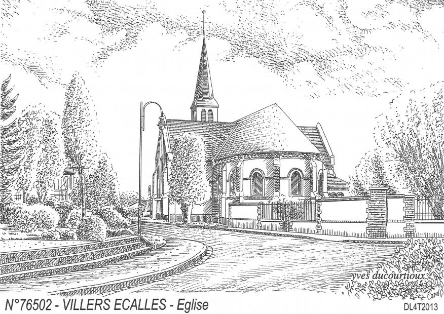 N 76502 - VILLERS ECALLES - église
